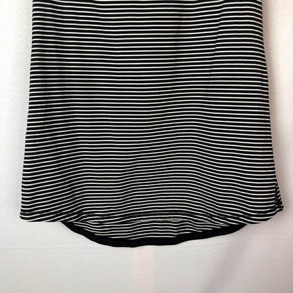Lululemon Run: First Base Black & White Stripe Athletic Tank Top 4 - Picture 5 of 7
